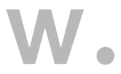 W. logo in gray